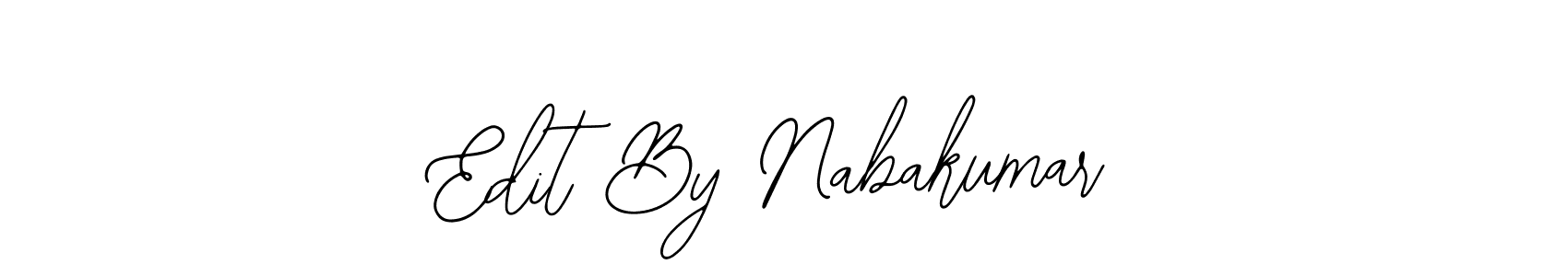 Design your own signature with our free online signature maker. With this signature software, you can create a handwritten (Bearetta-2O07w) signature for name Edit By Nabakumar. Edit By Nabakumar signature style 12 images and pictures png