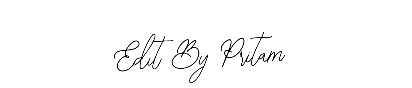 Also You can easily find your signature by using the search form. We will create Edit By Pritam name handwritten signature images for you free of cost using Bearetta-2O07w sign style. Edit By Pritam signature style 12 images and pictures png