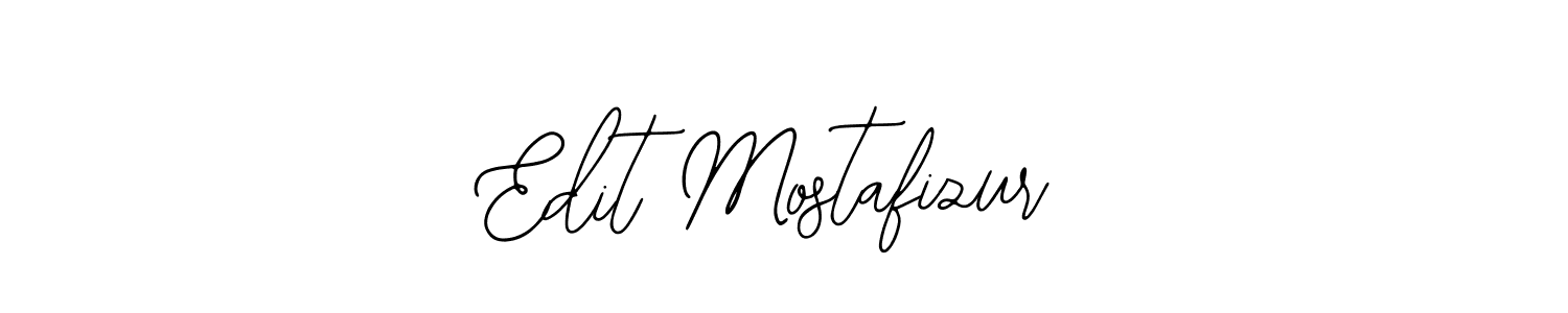 How to make Edit Mostafizur name signature. Use Bearetta-2O07w style for creating short signs online. This is the latest handwritten sign. Edit Mostafizur signature style 12 images and pictures png