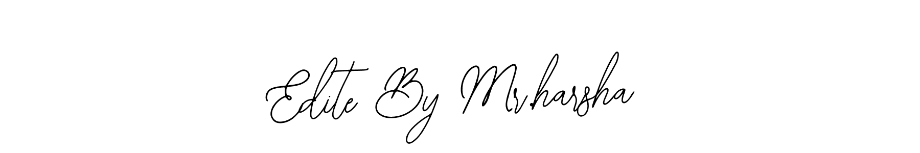 Also You can easily find your signature by using the search form. We will create Edite By Mr.harsha name handwritten signature images for you free of cost using Bearetta-2O07w sign style. Edite By Mr.harsha signature style 12 images and pictures png