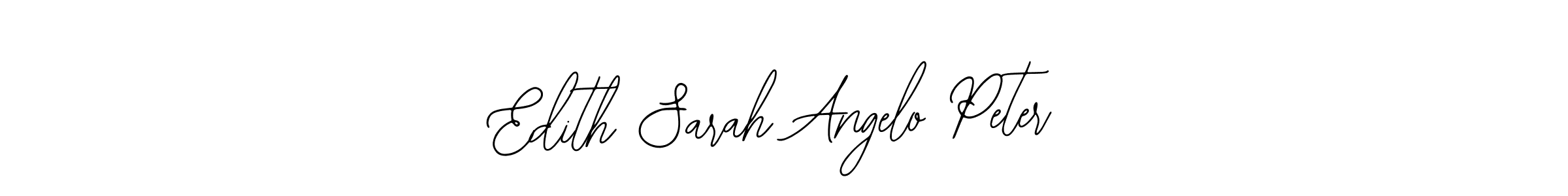 How to make Edith Sarah Angelo Peter signature? Bearetta-2O07w is a professional autograph style. Create handwritten signature for Edith Sarah Angelo Peter name. Edith Sarah Angelo Peter signature style 12 images and pictures png