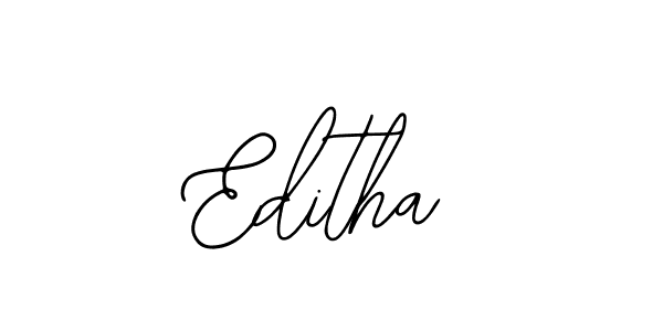 Design your own signature with our free online signature maker. With this signature software, you can create a handwritten (Bearetta-2O07w) signature for name Editha. Editha signature style 12 images and pictures png