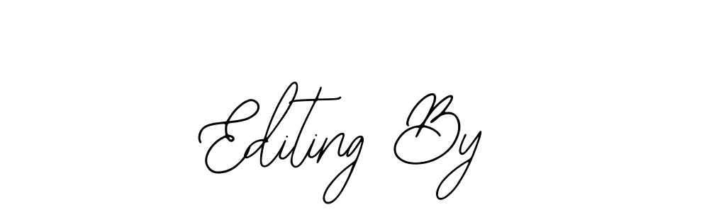 It looks lik you need a new signature style for name Editing By. Design unique handwritten (Bearetta-2O07w) signature with our free signature maker in just a few clicks. Editing By signature style 12 images and pictures png