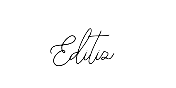 How to make Editiz name signature. Use Bearetta-2O07w style for creating short signs online. This is the latest handwritten sign. Editiz signature style 12 images and pictures png