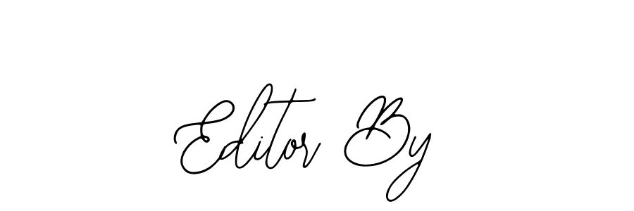 How to make Editor By signature? Bearetta-2O07w is a professional autograph style. Create handwritten signature for Editor By name. Editor By signature style 12 images and pictures png