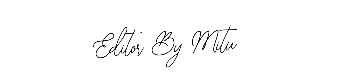 if you are searching for the best signature style for your name Editor By Mitu. so please give up your signature search. here we have designed multiple signature styles  using Bearetta-2O07w. Editor By Mitu signature style 12 images and pictures png