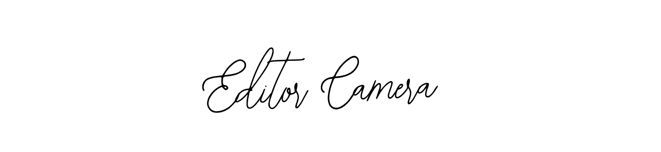 How to make Editor Camera name signature. Use Bearetta-2O07w style for creating short signs online. This is the latest handwritten sign. Editor Camera signature style 12 images and pictures png