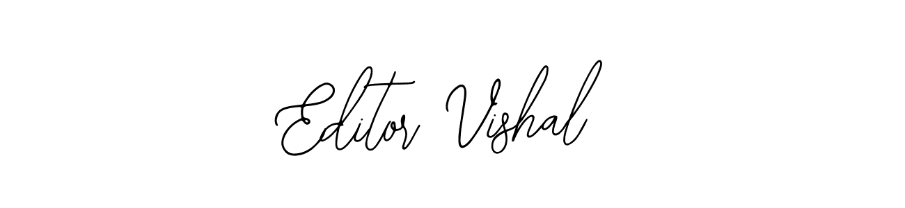 if you are searching for the best signature style for your name Editor Vishal. so please give up your signature search. here we have designed multiple signature styles  using Bearetta-2O07w. Editor Vishal signature style 12 images and pictures png