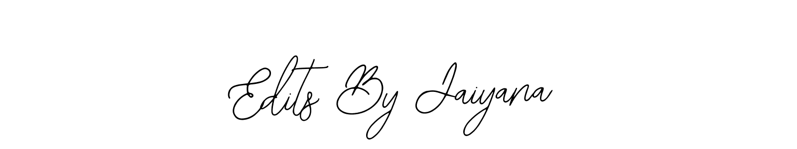 Create a beautiful signature design for name Edits By Jaiyana. With this signature (Bearetta-2O07w) fonts, you can make a handwritten signature for free. Edits By Jaiyana signature style 12 images and pictures png