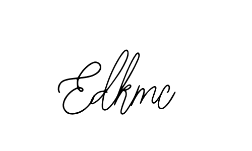 How to make Edkmc name signature. Use Bearetta-2O07w style for creating short signs online. This is the latest handwritten sign. Edkmc signature style 12 images and pictures png