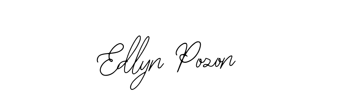 Edlyn Pozon stylish signature style. Best Handwritten Sign (Bearetta-2O07w) for my name. Handwritten Signature Collection Ideas for my name Edlyn Pozon. Edlyn Pozon signature style 12 images and pictures png