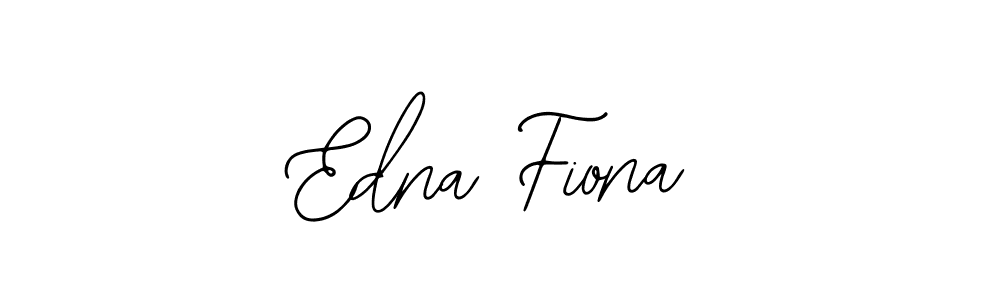 How to make Edna Fiona name signature. Use Bearetta-2O07w style for creating short signs online. This is the latest handwritten sign. Edna Fiona signature style 12 images and pictures png