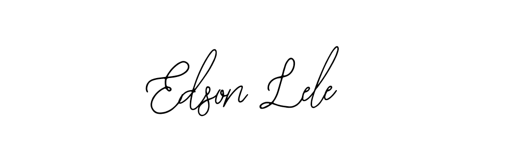 The best way (Bearetta-2O07w) to make a short signature is to pick only two or three words in your name. The name Edson Lele include a total of six letters. For converting this name. Edson Lele signature style 12 images and pictures png