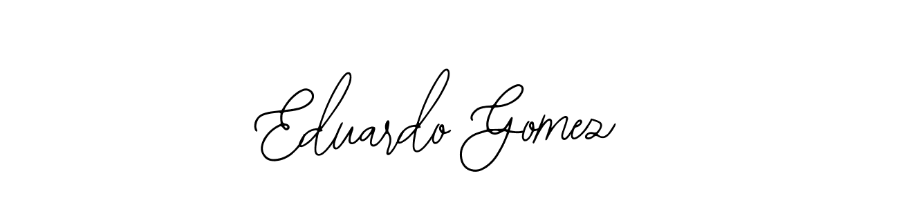 How to make Eduardo Gomez name signature. Use Bearetta-2O07w style for creating short signs online. This is the latest handwritten sign. Eduardo Gomez signature style 12 images and pictures png