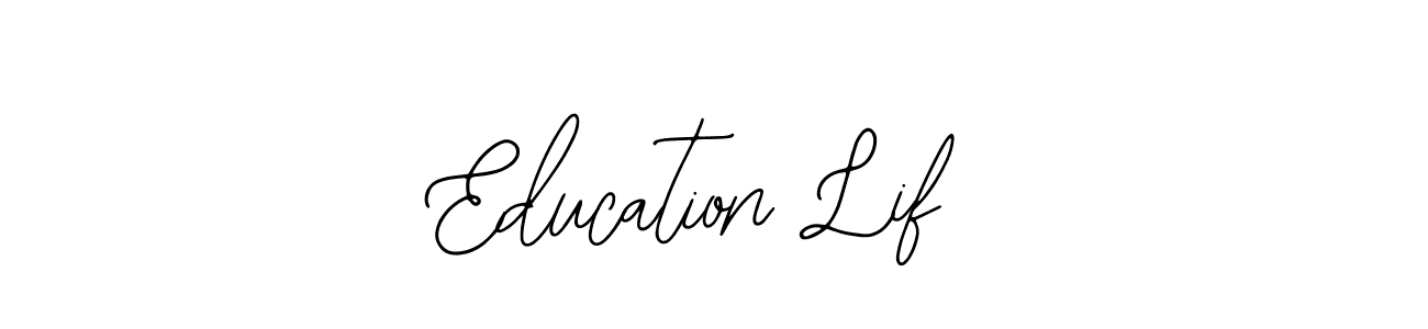 Use a signature maker to create a handwritten signature online. With this signature software, you can design (Bearetta-2O07w) your own signature for name Education Lif. Education Lif signature style 12 images and pictures png