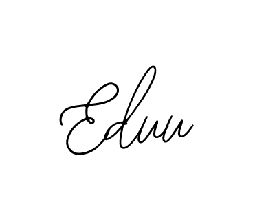 Use a signature maker to create a handwritten signature online. With this signature software, you can design (Bearetta-2O07w) your own signature for name Eduu. Eduu signature style 12 images and pictures png