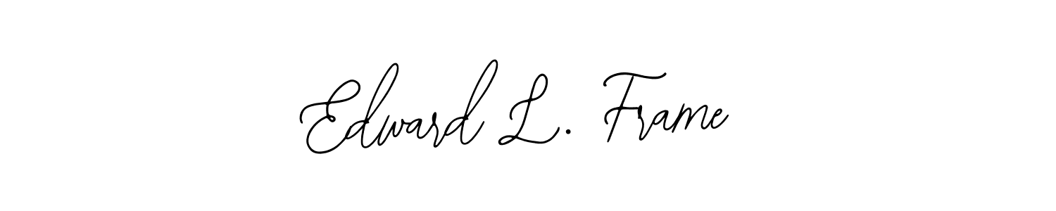 How to make Edward L. Frame signature? Bearetta-2O07w is a professional autograph style. Create handwritten signature for Edward L. Frame name. Edward L. Frame signature style 12 images and pictures png