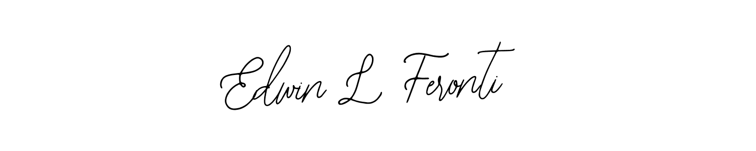 How to Draw Edwin L Feronti signature style? Bearetta-2O07w is a latest design signature styles for name Edwin L Feronti. Edwin L Feronti signature style 12 images and pictures png