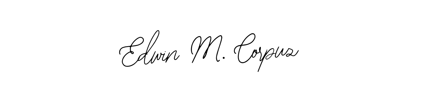 Create a beautiful signature design for name Edwin M. Corpuz. With this signature (Bearetta-2O07w) fonts, you can make a handwritten signature for free. Edwin M. Corpuz signature style 12 images and pictures png