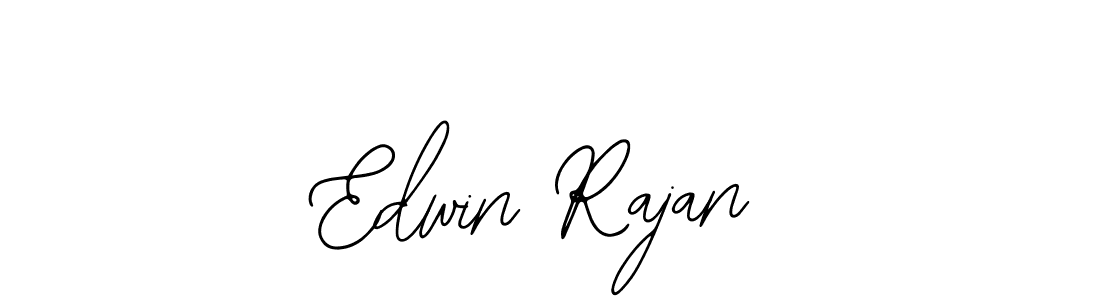 You should practise on your own different ways (Bearetta-2O07w) to write your name (Edwin Rajan) in signature. don't let someone else do it for you. Edwin Rajan signature style 12 images and pictures png