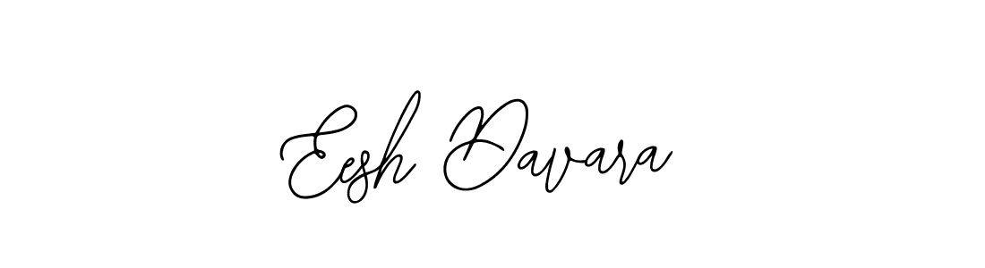 How to make Eesh Davara name signature. Use Bearetta-2O07w style for creating short signs online. This is the latest handwritten sign. Eesh Davara signature style 12 images and pictures png