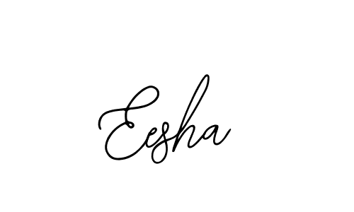 Use a signature maker to create a handwritten signature online. With this signature software, you can design (Bearetta-2O07w) your own signature for name Eesha. Eesha signature style 12 images and pictures png
