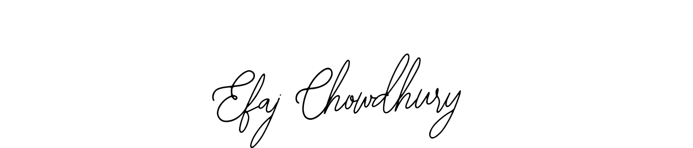 How to make Efaj Chowdhury name signature. Use Bearetta-2O07w style for creating short signs online. This is the latest handwritten sign. Efaj Chowdhury signature style 12 images and pictures png