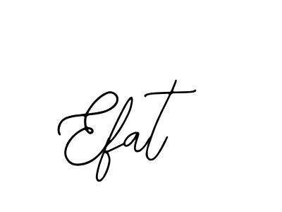 How to make Efat name signature. Use Bearetta-2O07w style for creating short signs online. This is the latest handwritten sign. Efat signature style 12 images and pictures png