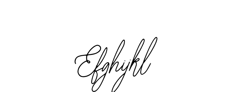 How to make Efghijkl name signature. Use Bearetta-2O07w style for creating short signs online. This is the latest handwritten sign. Efghijkl signature style 12 images and pictures png