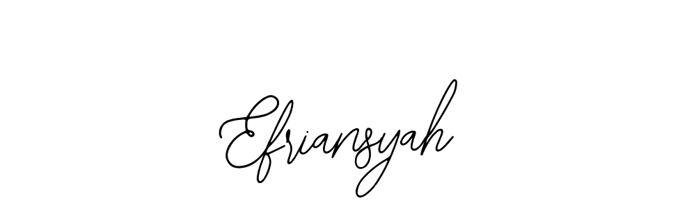 Also You can easily find your signature by using the search form. We will create Efriansyah name handwritten signature images for you free of cost using Bearetta-2O07w sign style. Efriansyah signature style 12 images and pictures png