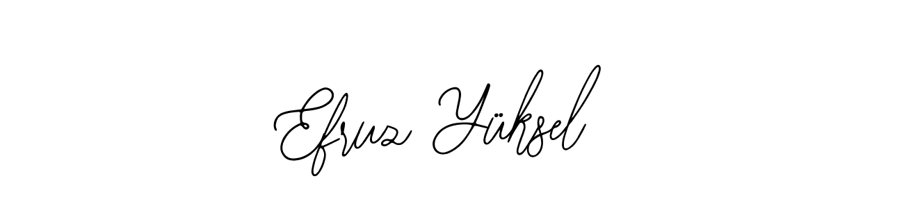 Design your own signature with our free online signature maker. With this signature software, you can create a handwritten (Bearetta-2O07w) signature for name Efruz Yüksel. Efruz Yüksel signature style 12 images and pictures png