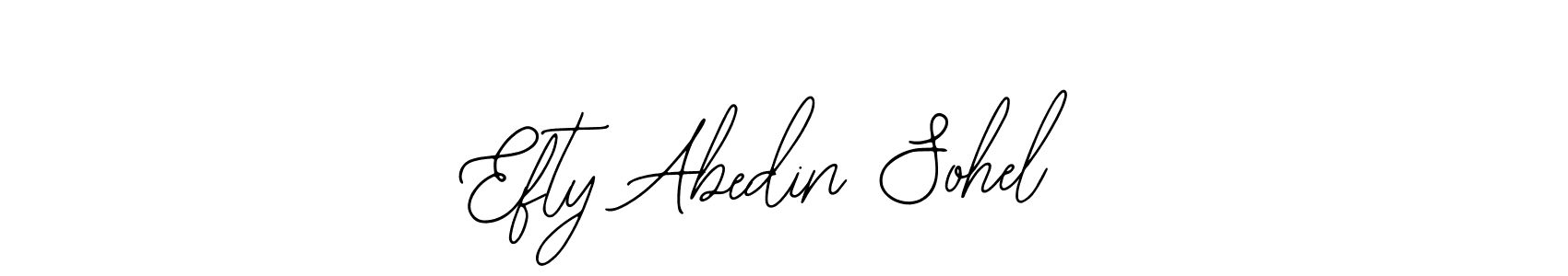 How to make Efty Abedin Sohel name signature. Use Bearetta-2O07w style for creating short signs online. This is the latest handwritten sign. Efty Abedin Sohel signature style 12 images and pictures png