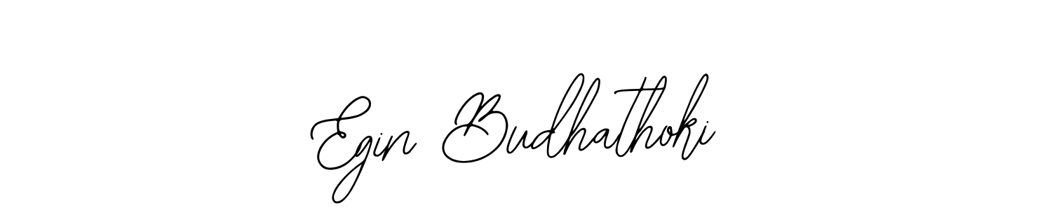 Egin Budhathoki stylish signature style. Best Handwritten Sign (Bearetta-2O07w) for my name. Handwritten Signature Collection Ideas for my name Egin Budhathoki. Egin Budhathoki signature style 12 images and pictures png