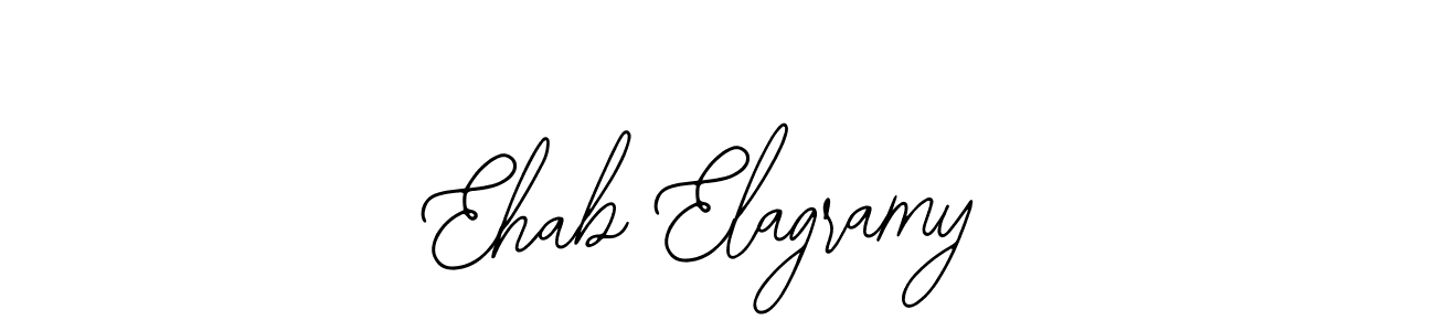 How to make Ehab Elagramy name signature. Use Bearetta-2O07w style for creating short signs online. This is the latest handwritten sign. Ehab Elagramy signature style 12 images and pictures png