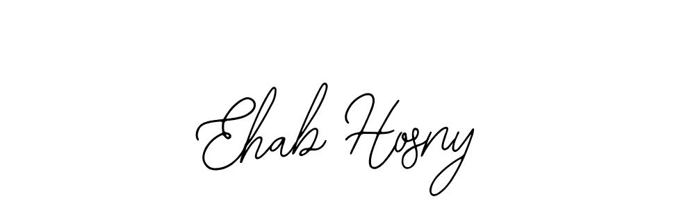 How to make Ehab Hosny name signature. Use Bearetta-2O07w style for creating short signs online. This is the latest handwritten sign. Ehab Hosny signature style 12 images and pictures png