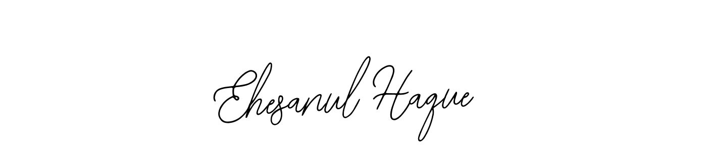 How to make Ehesanul Haque name signature. Use Bearetta-2O07w style for creating short signs online. This is the latest handwritten sign. Ehesanul Haque signature style 12 images and pictures png