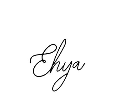 You should practise on your own different ways (Bearetta-2O07w) to write your name (Ehya) in signature. don't let someone else do it for you. Ehya signature style 12 images and pictures png