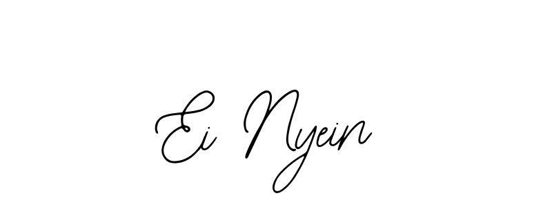 if you are searching for the best signature style for your name Ei Nyein. so please give up your signature search. here we have designed multiple signature styles  using Bearetta-2O07w. Ei Nyein signature style 12 images and pictures png