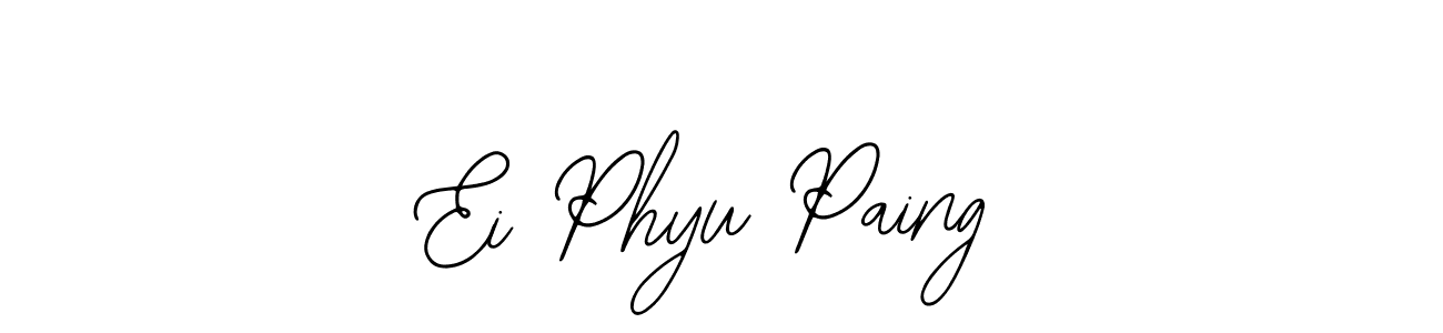 Make a beautiful signature design for name Ei Phyu Paing. Use this online signature maker to create a handwritten signature for free. Ei Phyu Paing signature style 12 images and pictures png