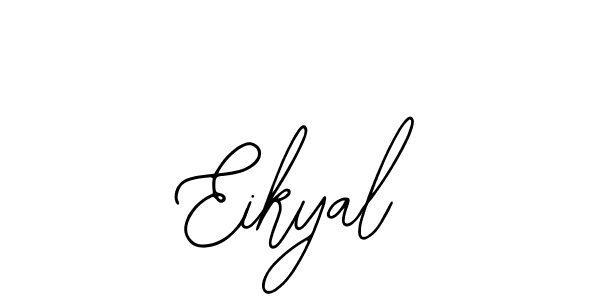 You should practise on your own different ways (Bearetta-2O07w) to write your name (Eikyal) in signature. don't let someone else do it for you. Eikyal signature style 12 images and pictures png