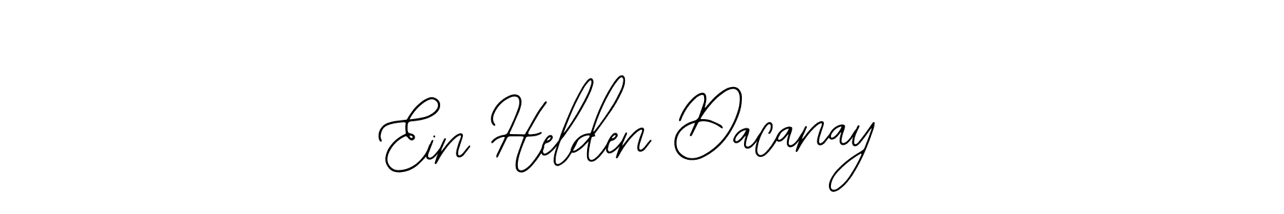 Use a signature maker to create a handwritten signature online. With this signature software, you can design (Bearetta-2O07w) your own signature for name Ein Helden Dacanay. Ein Helden Dacanay signature style 12 images and pictures png