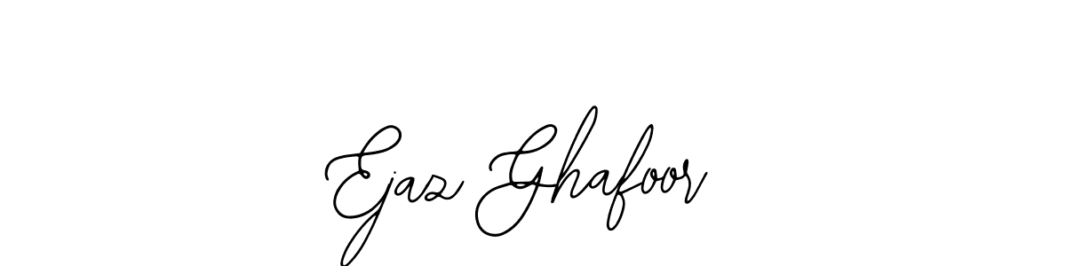 Similarly Bearetta-2O07w is the best handwritten signature design. Signature creator online .You can use it as an online autograph creator for name Ejaz Ghafoor. Ejaz Ghafoor signature style 12 images and pictures png