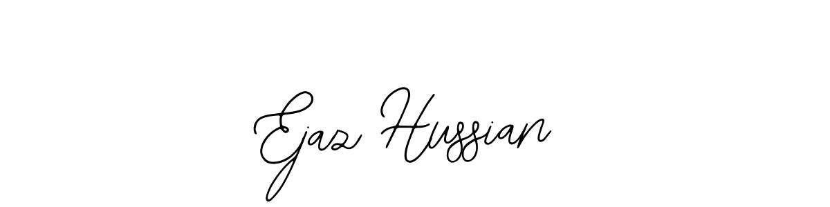 How to make Ejaz Hussian name signature. Use Bearetta-2O07w style for creating short signs online. This is the latest handwritten sign. Ejaz Hussian signature style 12 images and pictures png