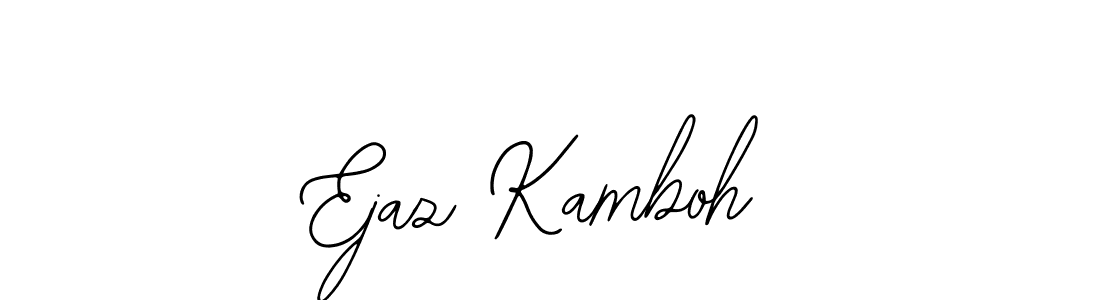 Use a signature maker to create a handwritten signature online. With this signature software, you can design (Bearetta-2O07w) your own signature for name Ejaz Kamboh. Ejaz Kamboh signature style 12 images and pictures png