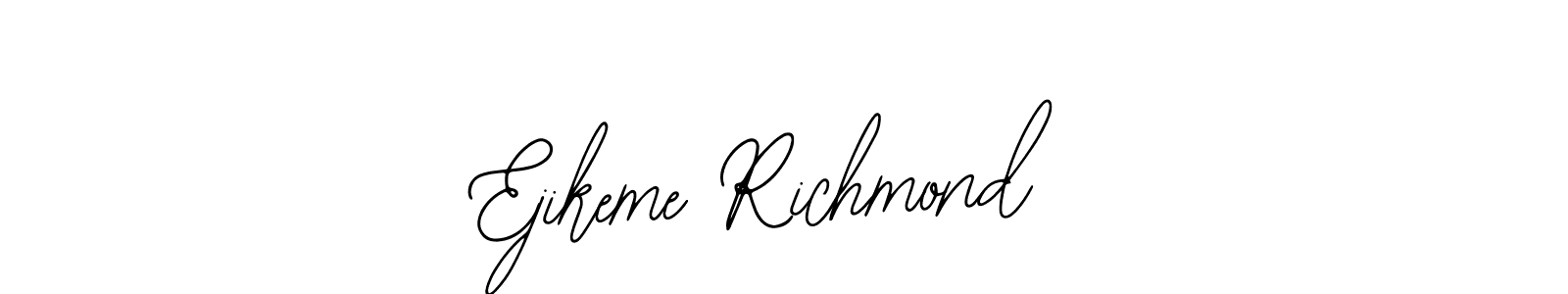 Ejikeme Richmond stylish signature style. Best Handwritten Sign (Bearetta-2O07w) for my name. Handwritten Signature Collection Ideas for my name Ejikeme Richmond. Ejikeme Richmond signature style 12 images and pictures png