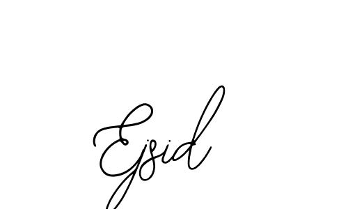 How to make Ejsid name signature. Use Bearetta-2O07w style for creating short signs online. This is the latest handwritten sign. Ejsid signature style 12 images and pictures png