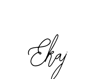 You should practise on your own different ways (Bearetta-2O07w) to write your name (Ekaj) in signature. don't let someone else do it for you. Ekaj signature style 12 images and pictures png
