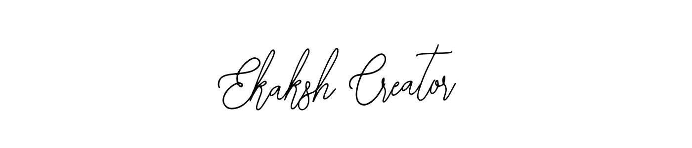 You should practise on your own different ways (Bearetta-2O07w) to write your name (Ekaksh Creator) in signature. don't let someone else do it for you. Ekaksh Creator signature style 12 images and pictures png
