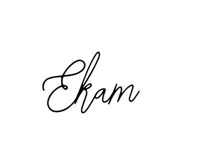 Design your own signature with our free online signature maker. With this signature software, you can create a handwritten (Bearetta-2O07w) signature for name Ekam. Ekam signature style 12 images and pictures png