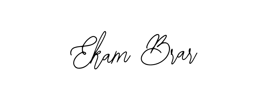 Also You can easily find your signature by using the search form. We will create Ekam Brar name handwritten signature images for you free of cost using Bearetta-2O07w sign style. Ekam Brar signature style 12 images and pictures png